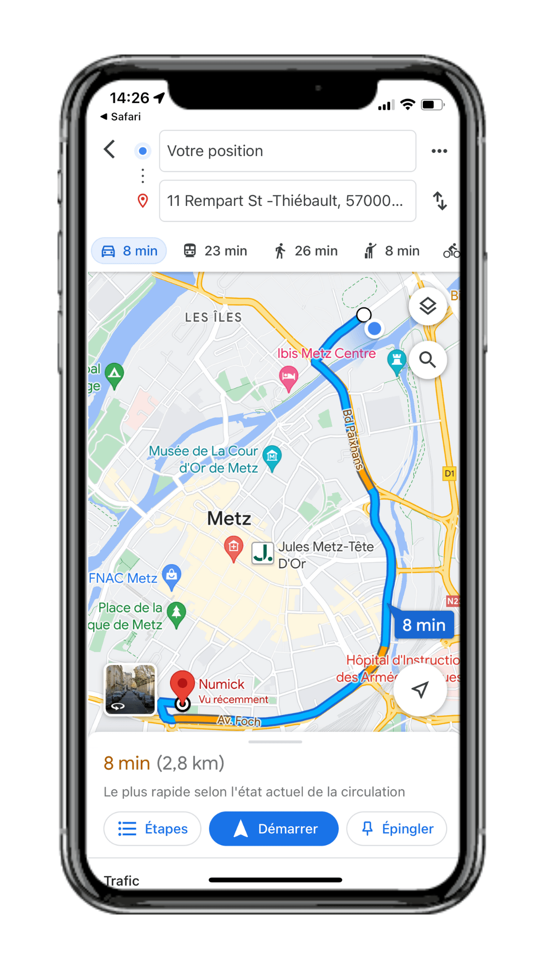 Exemple google my business, localisation de l'entreprise, grâce a google my business l'entreprise est référencée sur google map
