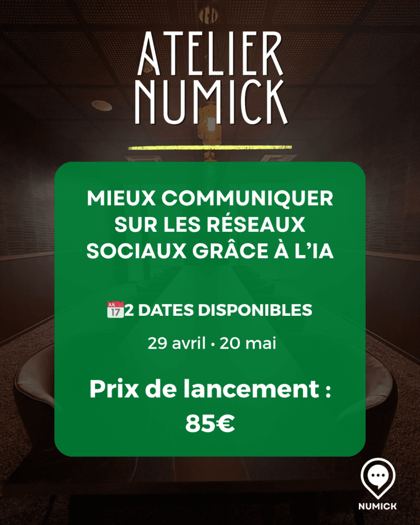 Mieux communiquer sur les réseaux sociaux grâce à l'IA : formez-vous avec les Ateliers Numick à Metz !